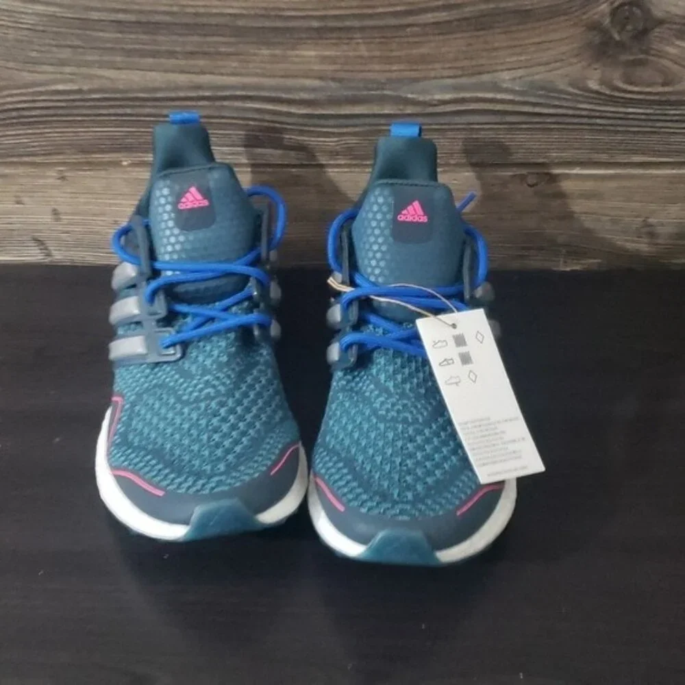 New Adidas Ultraboost 1.0 Womens Teal Blue Running Sneakers‎ Size 6.5 Training